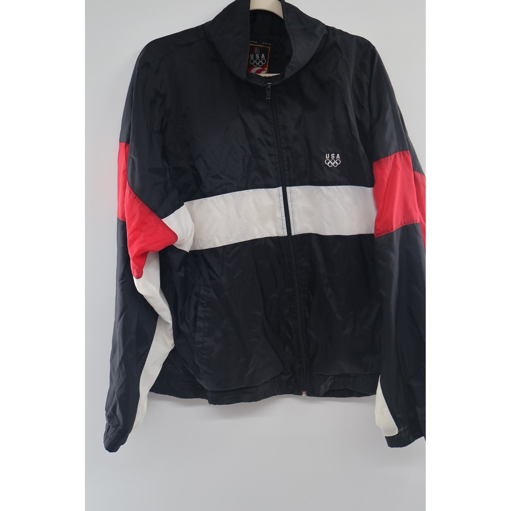 Vintage USA Olympic Windbreaker Jacket XXL‎ 90s Team USA Colorblock